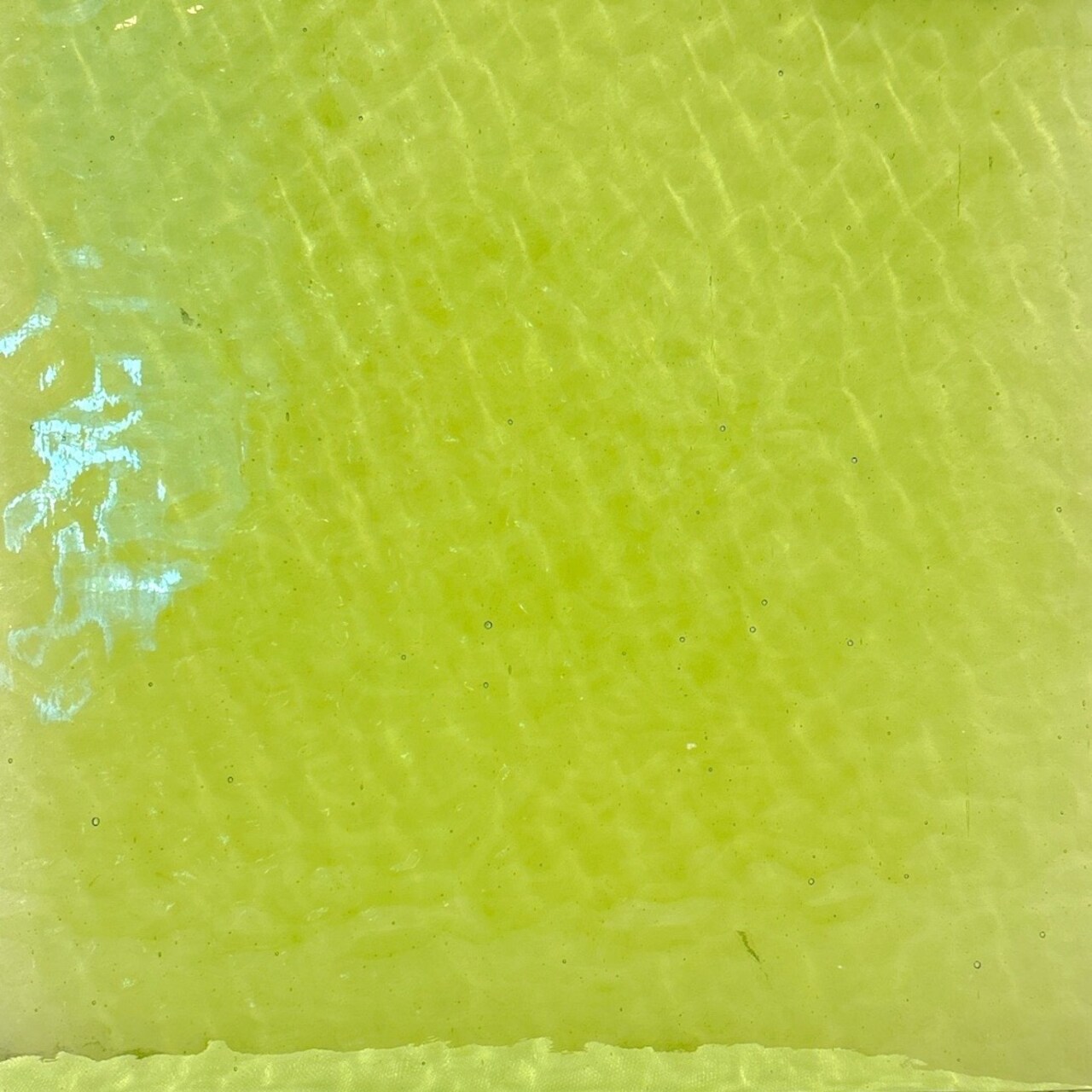 Wissmach PISTACHIO English Muffle Stained Glass Sheet – Vintage Ripple Textured Art Glass for Mosaics, Panels, Lamps & DIY Crafts | Hand-selected by The Little Flowers